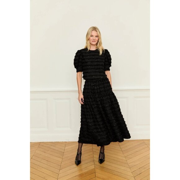 Maria de la Orden Larissa Skirt in Black - Picture 2 of 4